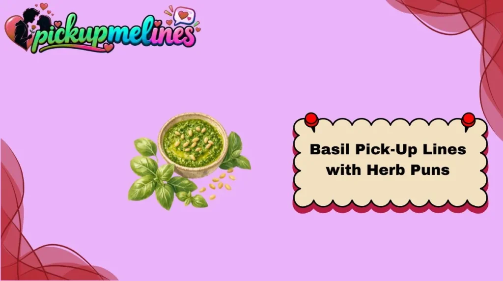 Basil Pick-Up Lines with Herb Puns