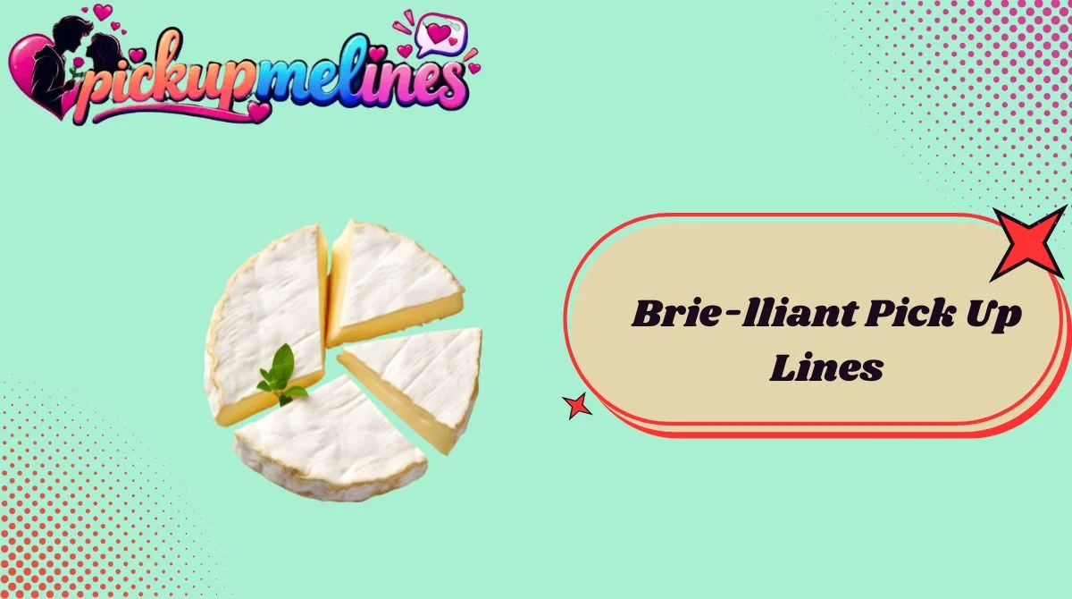 Brie-lliant Pick Up Lines