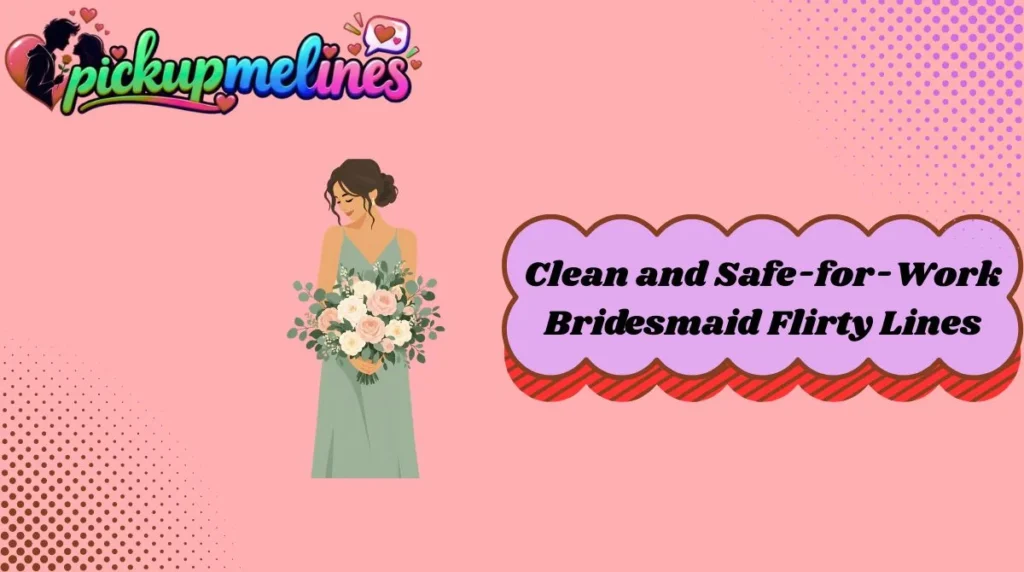 Clean and Safe-for-Work Bridesmaid Flirty Lines