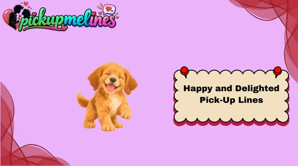 Happy and Delighted Pick-Up Lines