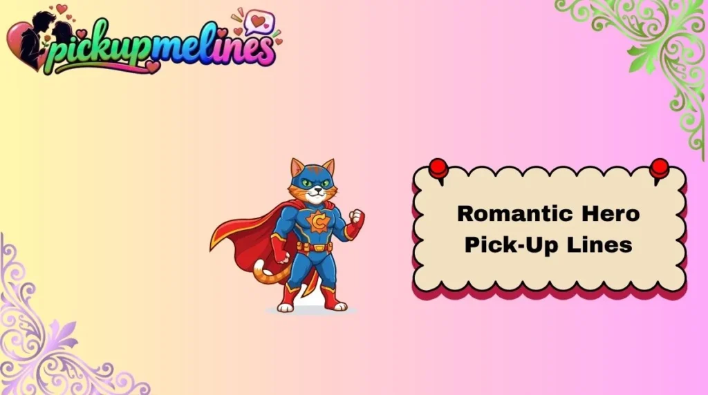 Romantic Hero Pick-Up Lines