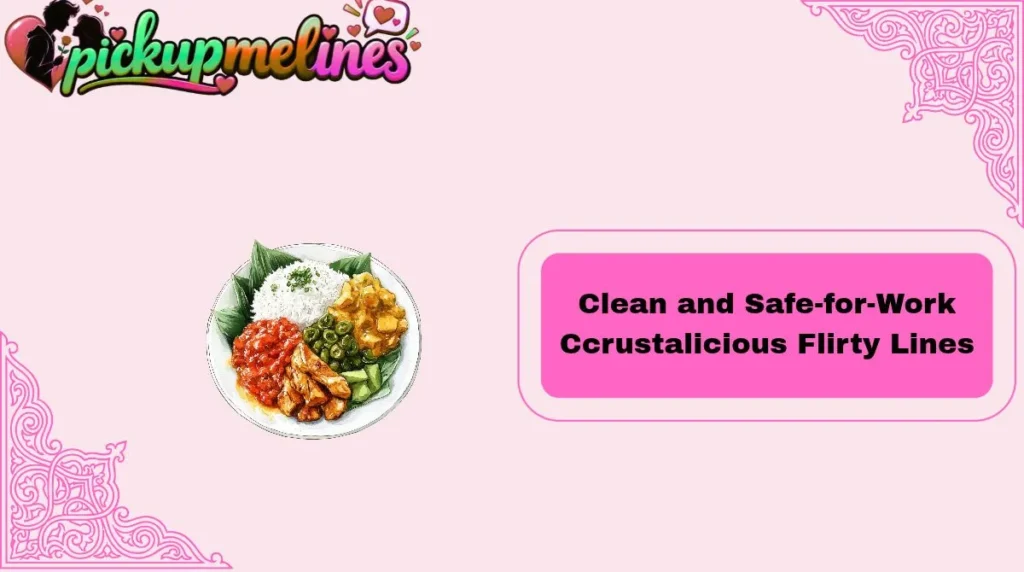 Clean and Safe-for-Work Ccrustalicious Flirty Lines