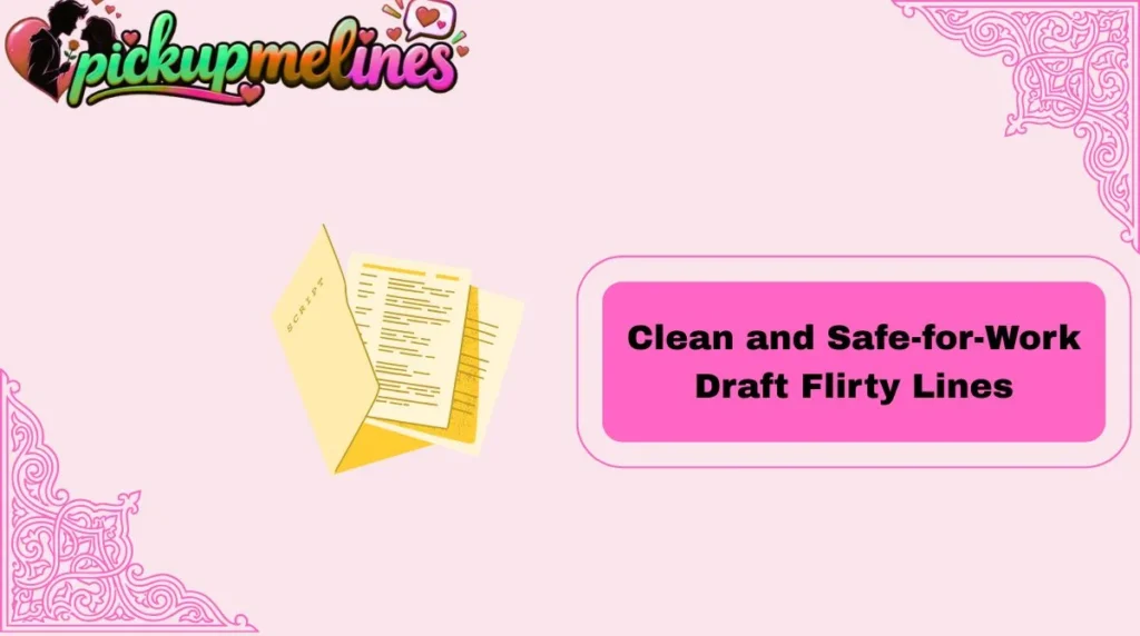 Clean and Safe-for-Work Draft Flirty Lines