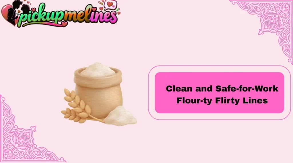 Clean and Safe-for-Work Flour-ty Flirty Lines